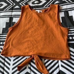 Burnt Orange Open Back Top